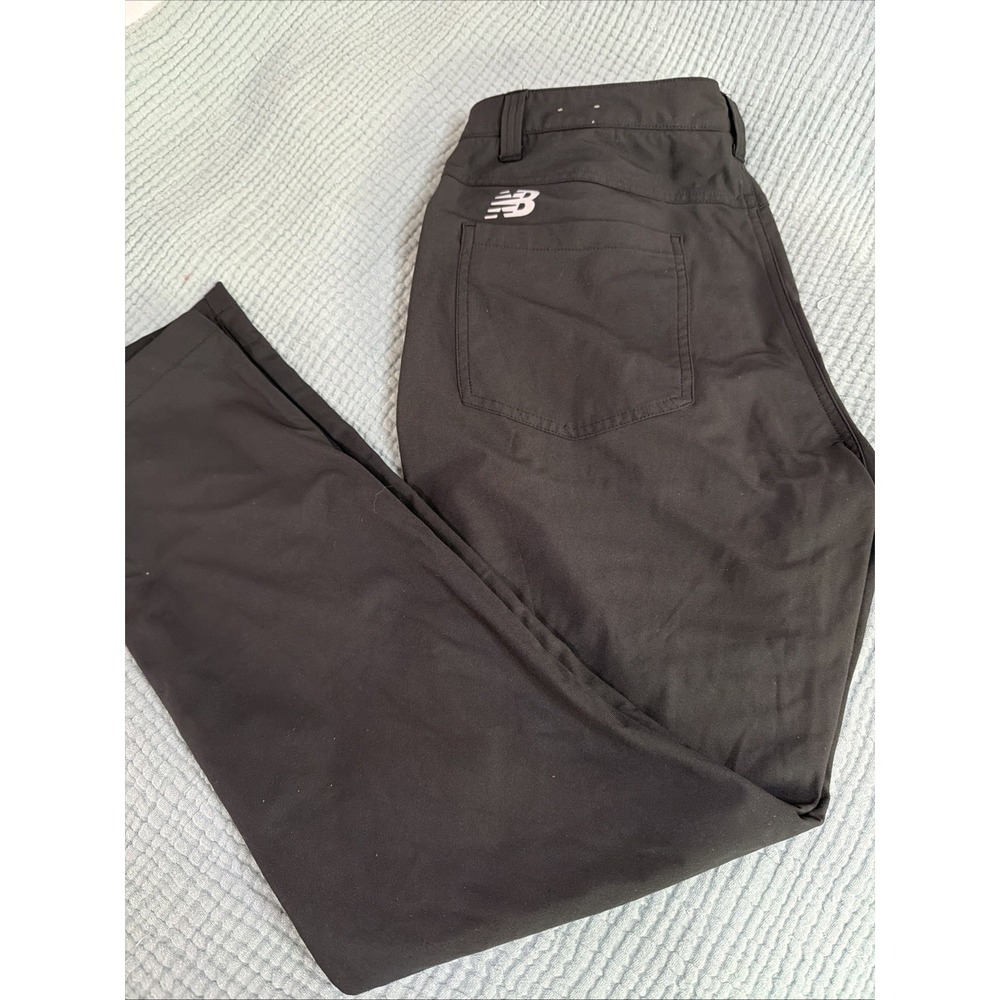 NEW BALANCE Men's Black 5-Pocket Active Golf Pants Sz 34x32 EUC